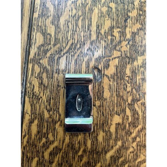 Vintage Enameled Pontiac Logo Silver Tone Money Clip Collectable Automobile - Picture 2 of 2